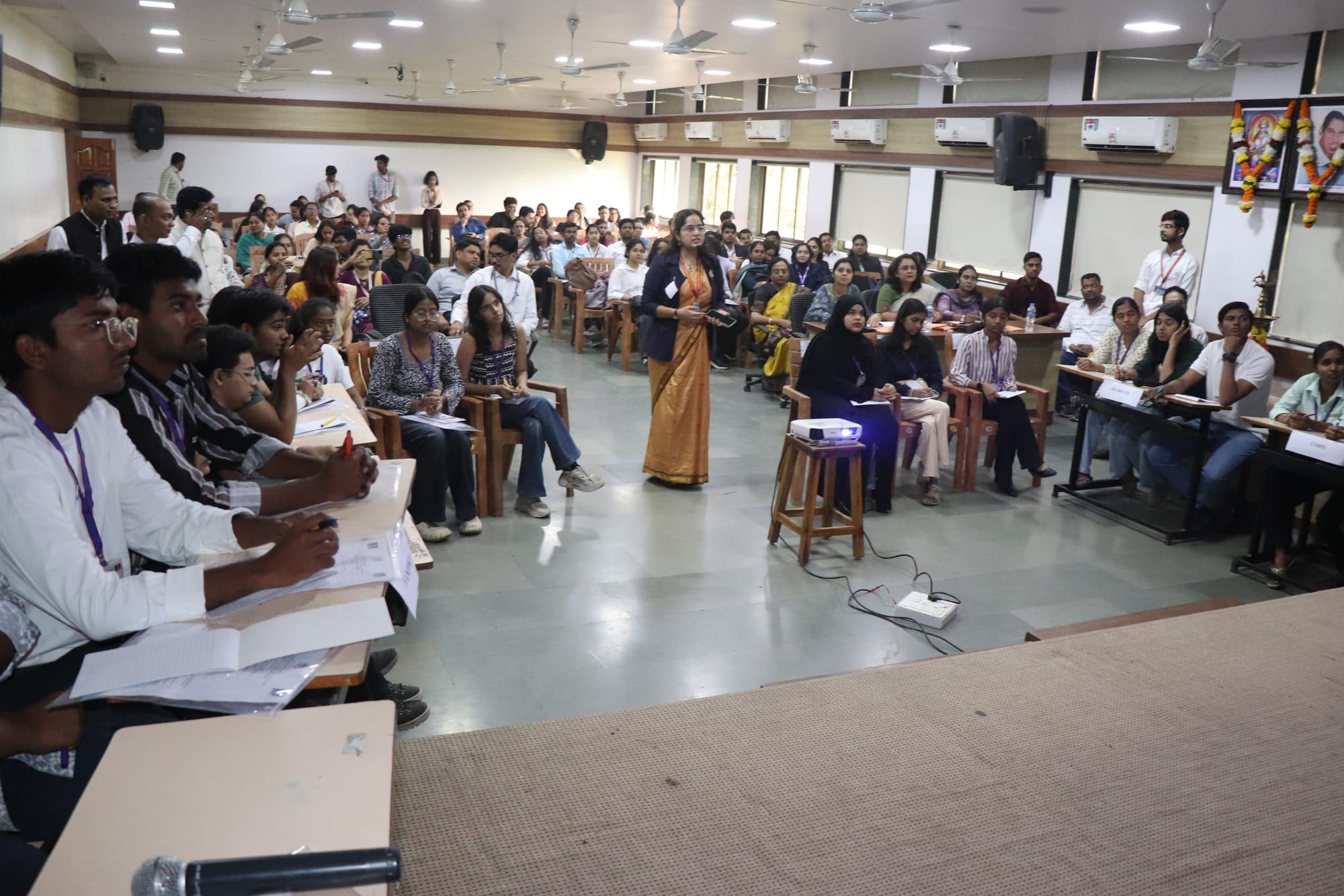 Discussion among delegates