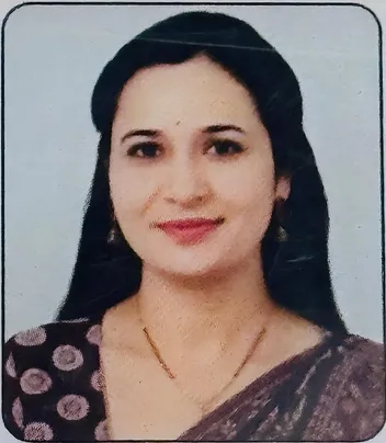 Portrait of Mrs. Abha H. Khedikar, Assistant Professor of Microbiology.