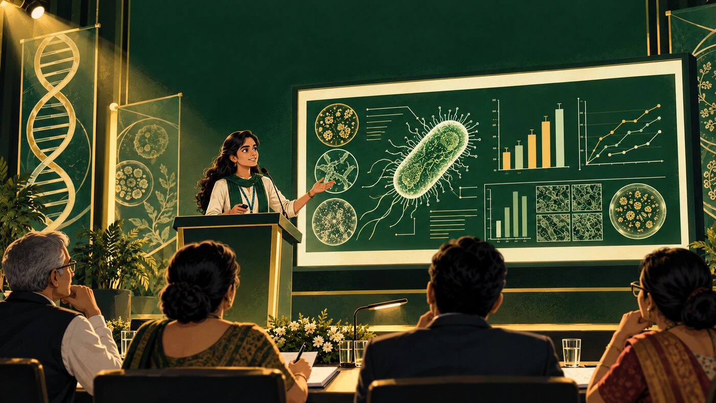 MicrobioPodium — scientific presentation