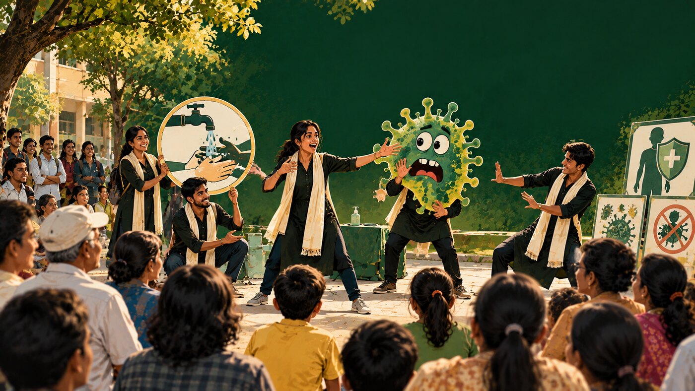 MicrobioStreetPlay — health and hygiene street play